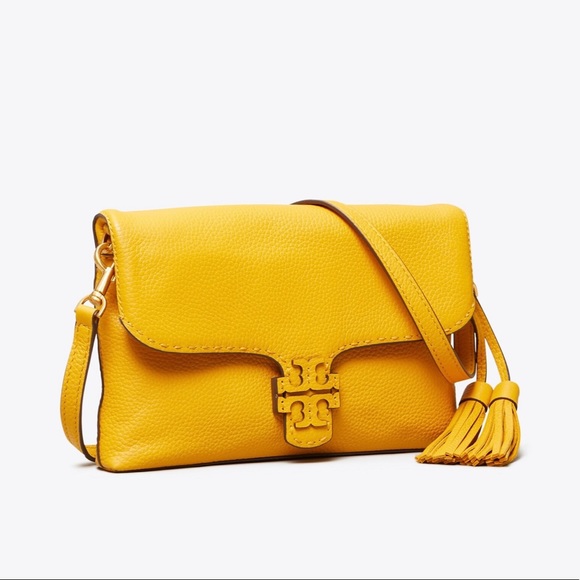 Tory Burch Bags Nwt Tory Burch Mcgraw Foldover Crossbody In Daylily